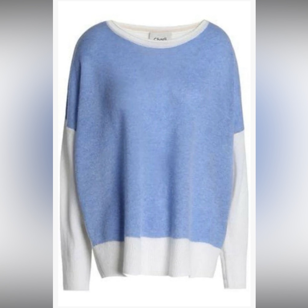 Cozy Sky Blue Cashmere Sweater from Charli London